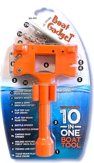 – This 10-in-1 Boat Tool Includes Beer and Wine Bottle Opener, Safety Whistle, Fishing Line Cutter, Marine Gas Cap Key & Other Essential Tools – Great idea for Boat Owners