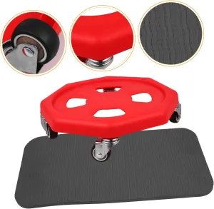 1 Set Exercise Sliders Disc Abdominal Training Plate Fitness Exercising Board with Knee Cushion for Silent Workout