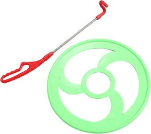 1 Set Lightweight Plastic Rolling Hoop for Group Play Coordination and Team Building Activities Backyard Park School Settings