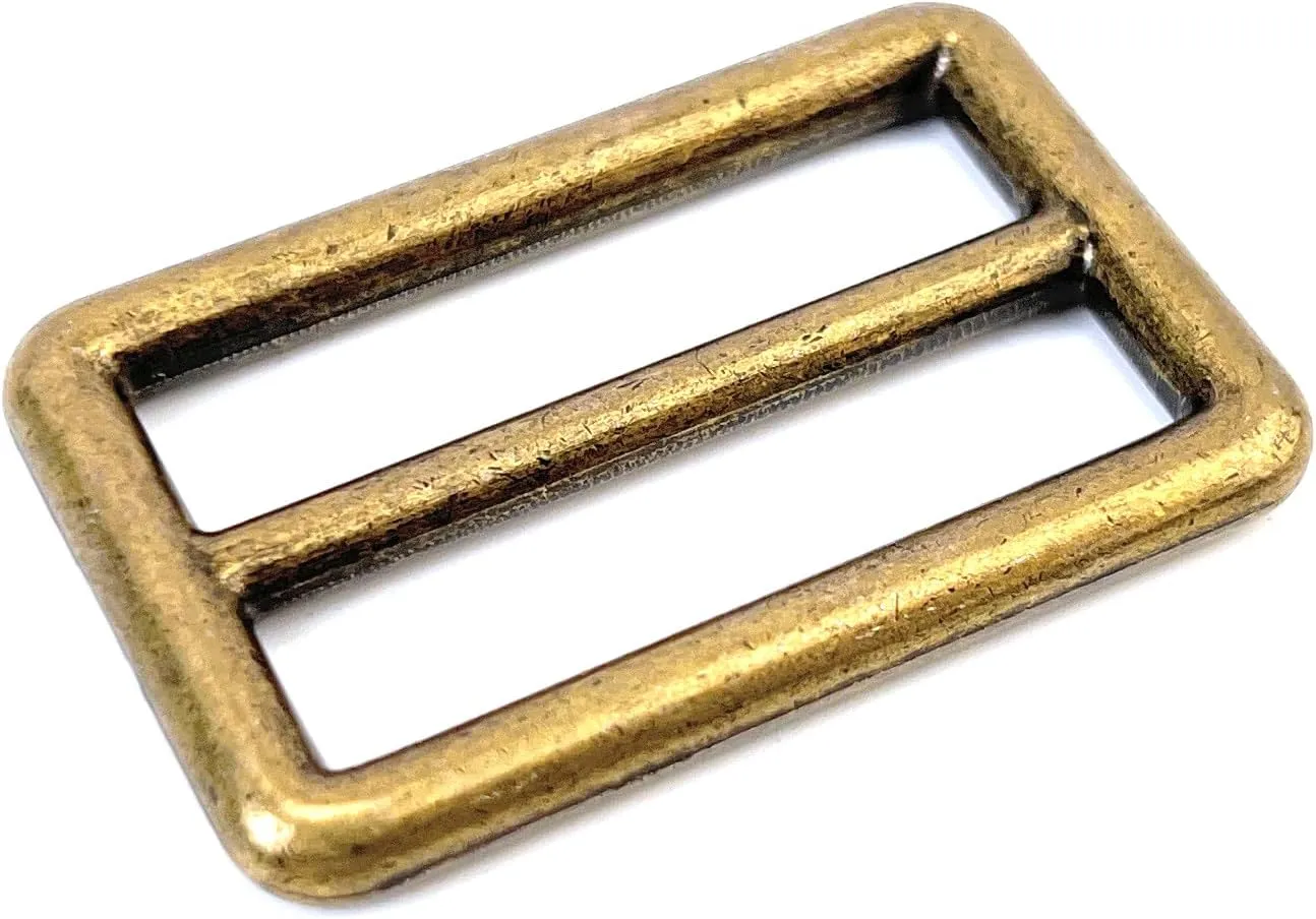 10 Pcs Heavy Duty Metal Tri-glide Slides Black Buckles