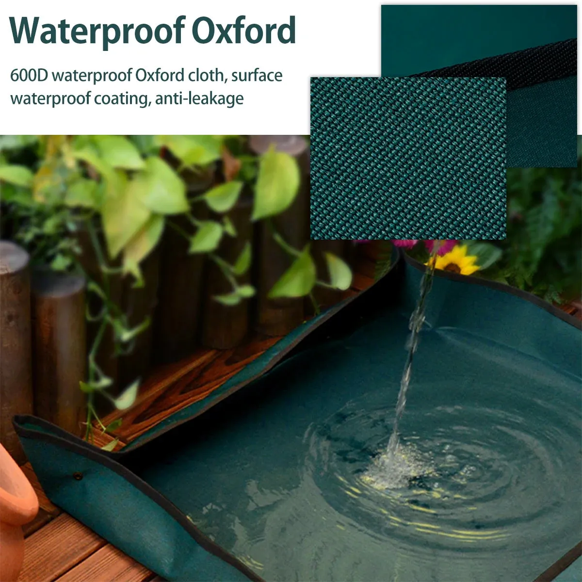 110CM Planting Mat Oxford Cloth Plant Repotting Mat Foldable Waterproof Gardening Potting Pad Flower Pots Transplanting Mats