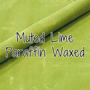 12 oz. Paraffin Waxed Canvas - Muted Lime (retail)