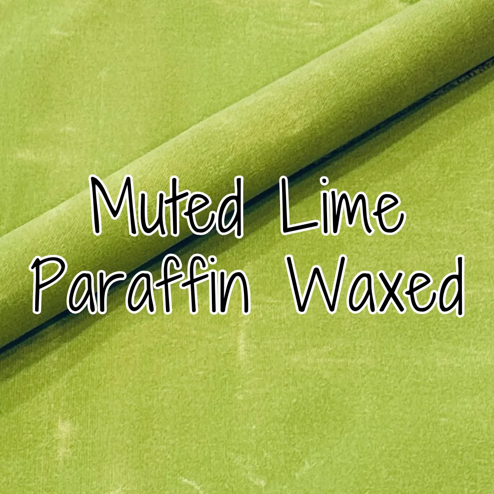 12 oz. Paraffin Waxed Canvas - Muted Lime (retail)