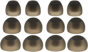 12pcs (TRS-B) 4S / 4M / 4L Replacement Set Ear Adapters Ear Tips Earbuds Compatible with Sol Republic AMPS, AMPS HD, Jax, Shadow and Relays Sport Wireless In-Ear Earphones
