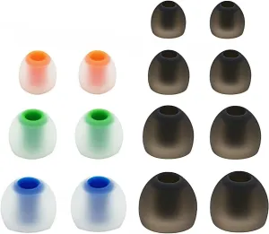 14pcs (NSY-TWTB) Silicone Tips Compatible with True Wireless Earphones- Jabra Elite Sport, Samsung Gear IconX, Bragi Dash Headphone, Motorola VerveOne, Sol Republic Amps Air, and LG HBS-F110 Tone Free