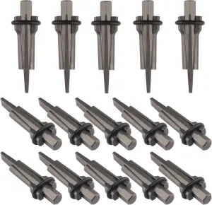 15 Pack 5/8 Inch Wedge and Feather Shims, Heavy Duty Stone Rock Splitter, Plug Wedge Feather Shims for Rocks, Concrete, Ideal for Outdoor Collection and Construction