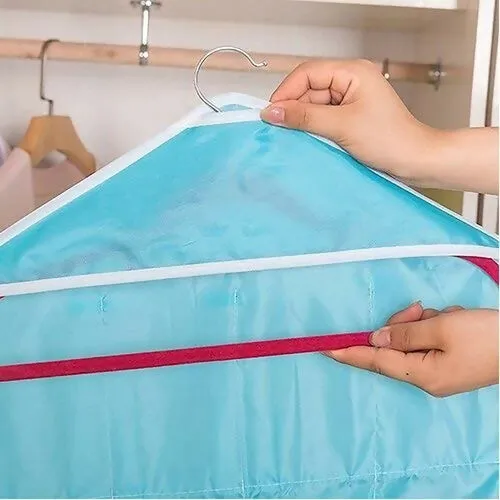 16-Pocket Hanging Wardrobe Organizer for Innerwear & Socks (75x45cm)