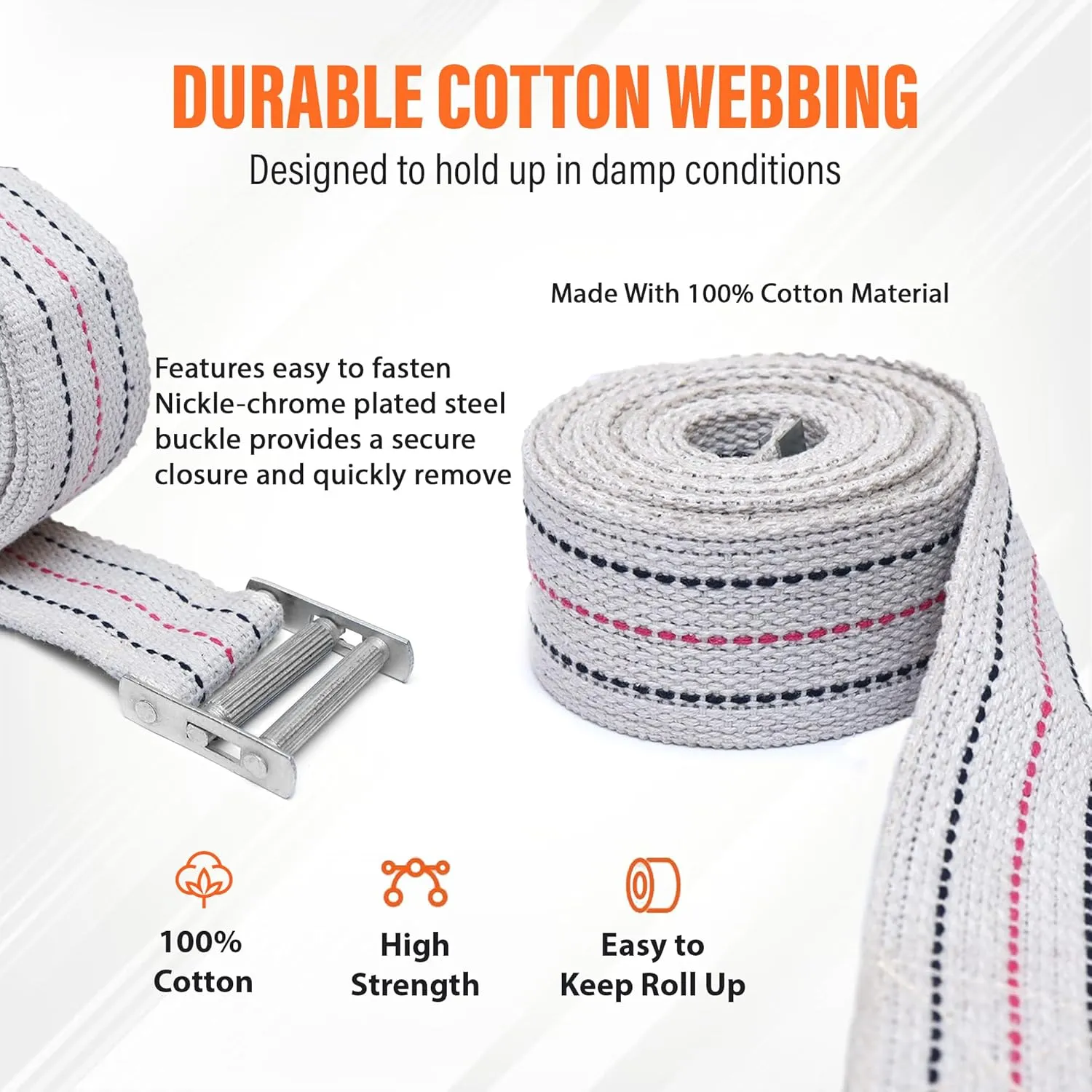 2 Inches Heavy Duty Cotton Webbing