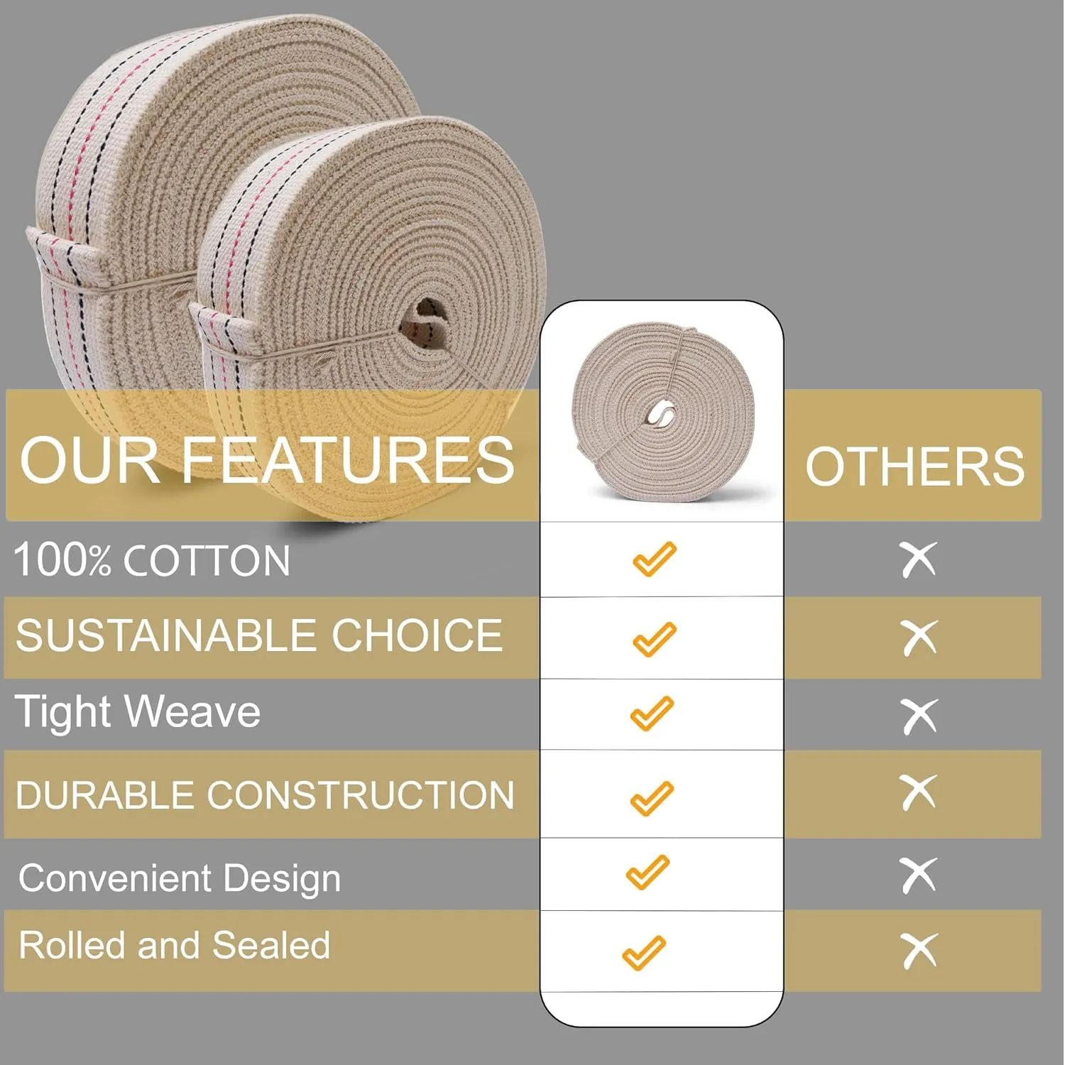 2 Inches Heavy Duty Cotton Webbing
