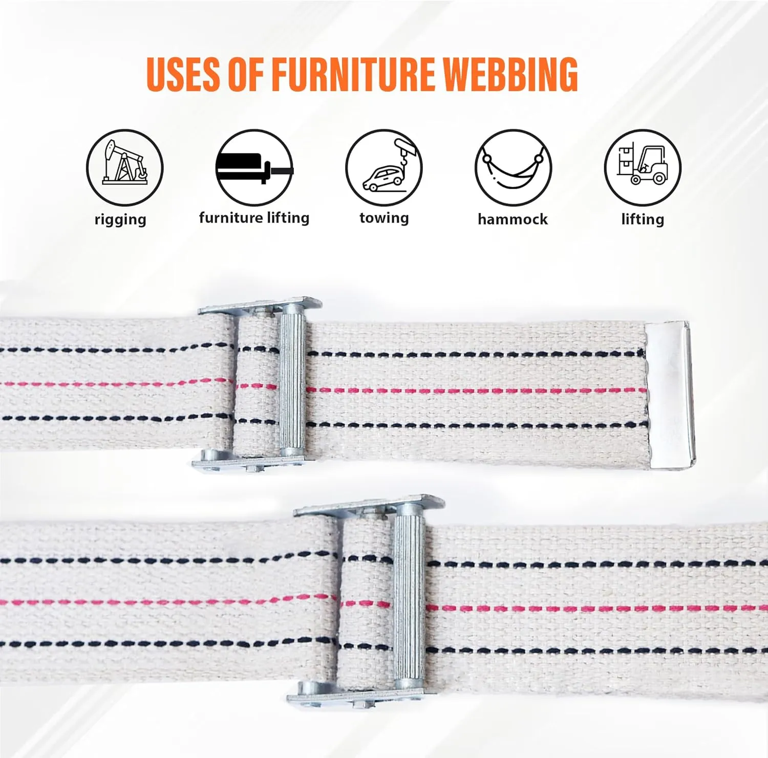 2 Inches Heavy Duty Cotton Webbing