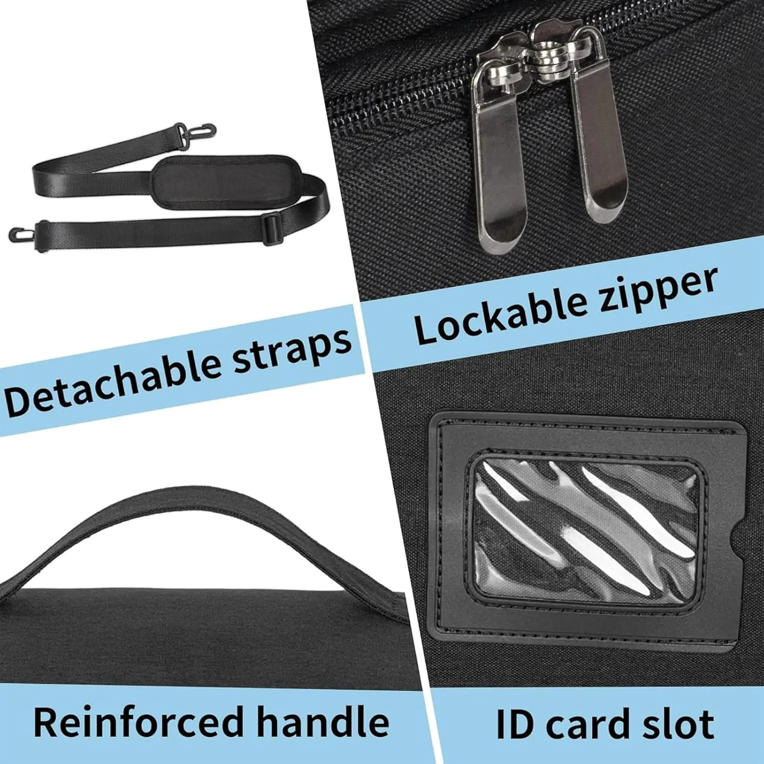 2 Layers Medicine Storage Organizer Bag with Portable Pouch, Pill Bottle Organizer Case for Pills, Vitamin, Fish Oil, Lockable Medicine Storage Bag for Home and Travel