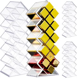 2 Pack Acrylic Lipstick Holder Organizer 32 Slots Clear Lip Gloss Holder Organizers Stackable Fish Shape Lipsticks Tower Lipstick Case Display Stand Storage Box for Makeup Cosmetic Vanity drawer