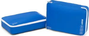2 Pack Large Washable Travel Organizer Packing Cubes, Ocean Blue