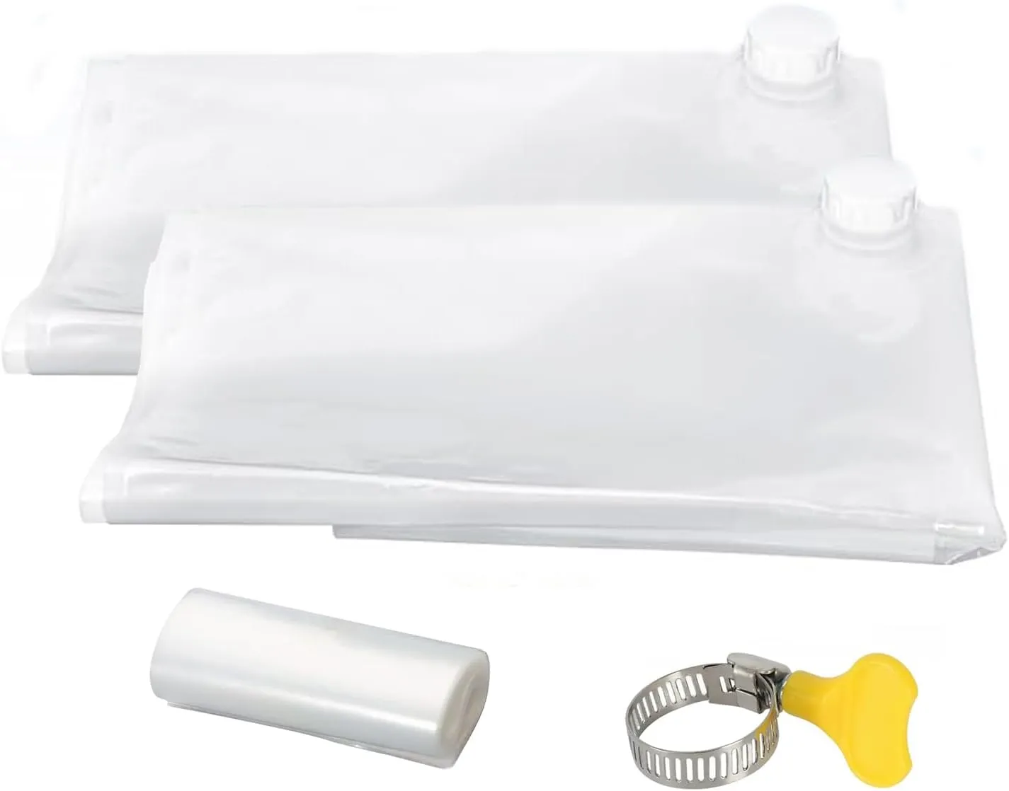 2 Packs Foldable Water Storage Bladder, Bathtub Bladder BPA Free, Hold Up to 60 Gallons of Fresh Drinking Water, Using for Emergencies, Hurricane Preparedness and Disaster Prepping.