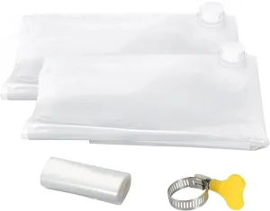 2 Packs Foldable Water Storage Bladder, Bathtub Bladder BPA Free, Hold Up to 60 Gallons of Fresh Drinking Water, Using for Emergencies, Hurricane Preparedness and Disaster Prepping.