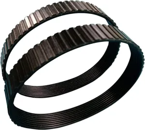 2 pcs Drive Belts for - 6 Gallon Central Pneumatic TAW-1524UP1 Compressor - High Strength Rubber Belts - Replacement Drive Belt - Made in the USA - Motor Ribbed Drive Belt