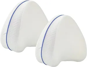 2 pcs Replacement Pillow Case for Contour Legacy Leg，Washable Zippered，Lightweight and Soft， Cover ONLY（White）