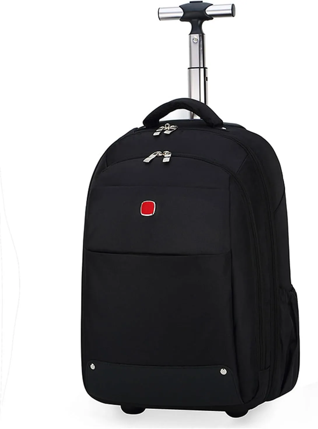 20in Rolling Business Backpack for Men Women, Airline Approved Travel Laptop Carry on Luggage Bag with Wheels Large Capacity (Black C,20in)