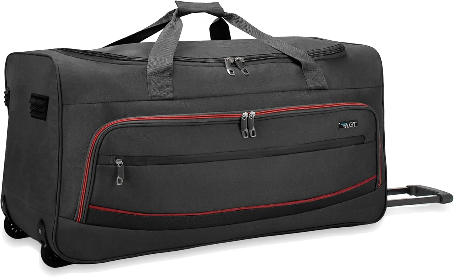 22"/30"/36" Rolling Duffel Bag Travel Wheeled Luggage Suitcase (Black, 30-inch)