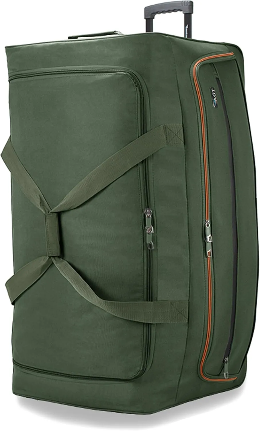 22"/30"/36" Rolling Duffel Bag Travel Wheeled Luggage Suitcase (Olive, 36-inch)
