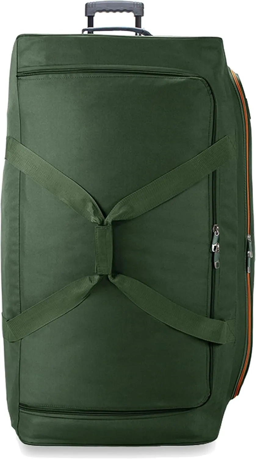 22"/30"/36" Rolling Duffel Bag Travel Wheeled Luggage Suitcase (Olive, 36-inch)