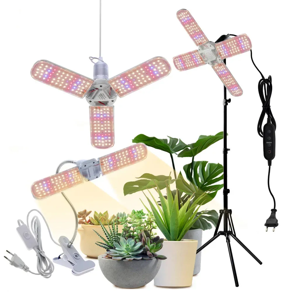 24W/36W/48W Foldable LED Grow Light Full Spectrum E27 – Plant Growing Light for Indoor Plants and Seedlings