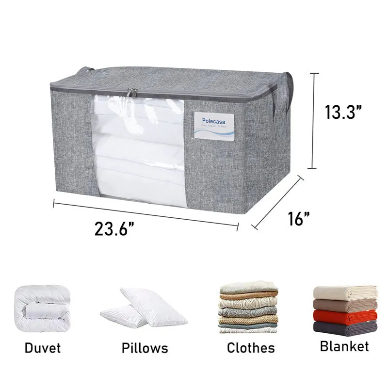 3 Pack Clothes Storage Bag with Clear Window