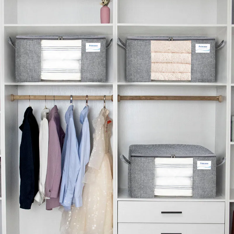 3 Pack Clothes Storage Bag with Clear Window