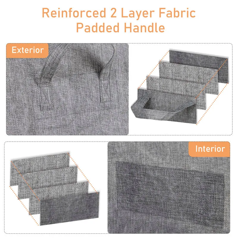 3 Pack Clothes Storage Bag with Clear Window