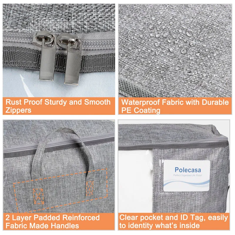 3 Pack Clothes Storage Bag with Clear Window