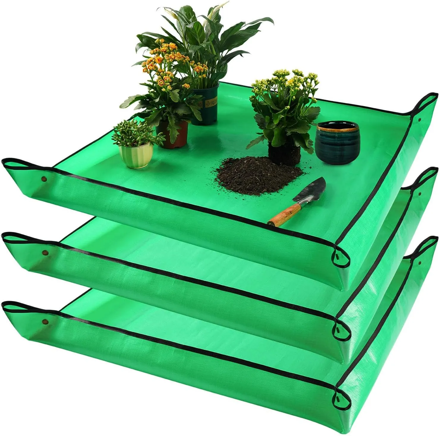3 PCS 39.5" X 39.5" Extra Large Repotting Mat for Indoor Plant Transplanting Plant Gifts for Plant Lovers