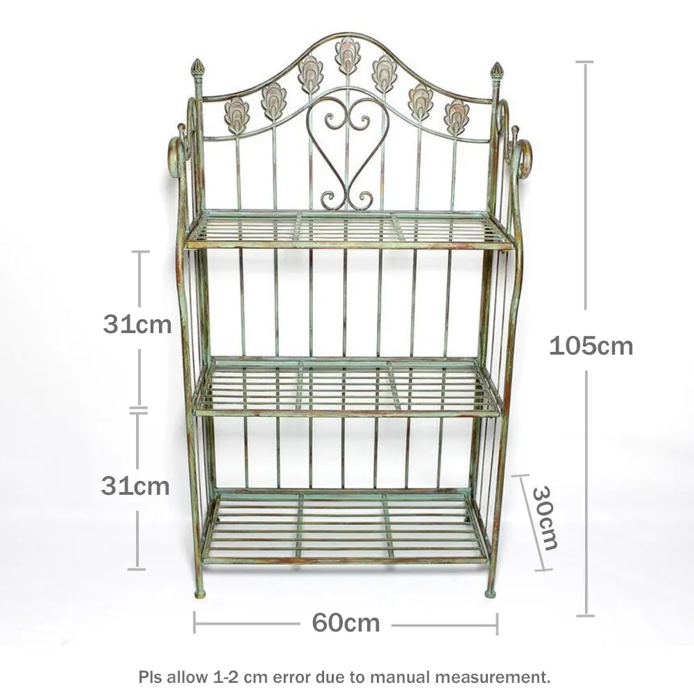 3 Tier Shelf Folding Metal Plant Stand