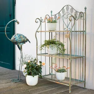 3 Tier Shelf Folding Metal Plant Stand