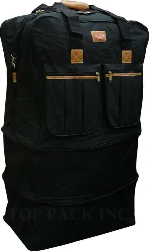 36" Expandable Padded, Zip Around, Lightweight Rolling Duffel Bag Wheeled Spinner Suitcase Luggage - Heavy Duty