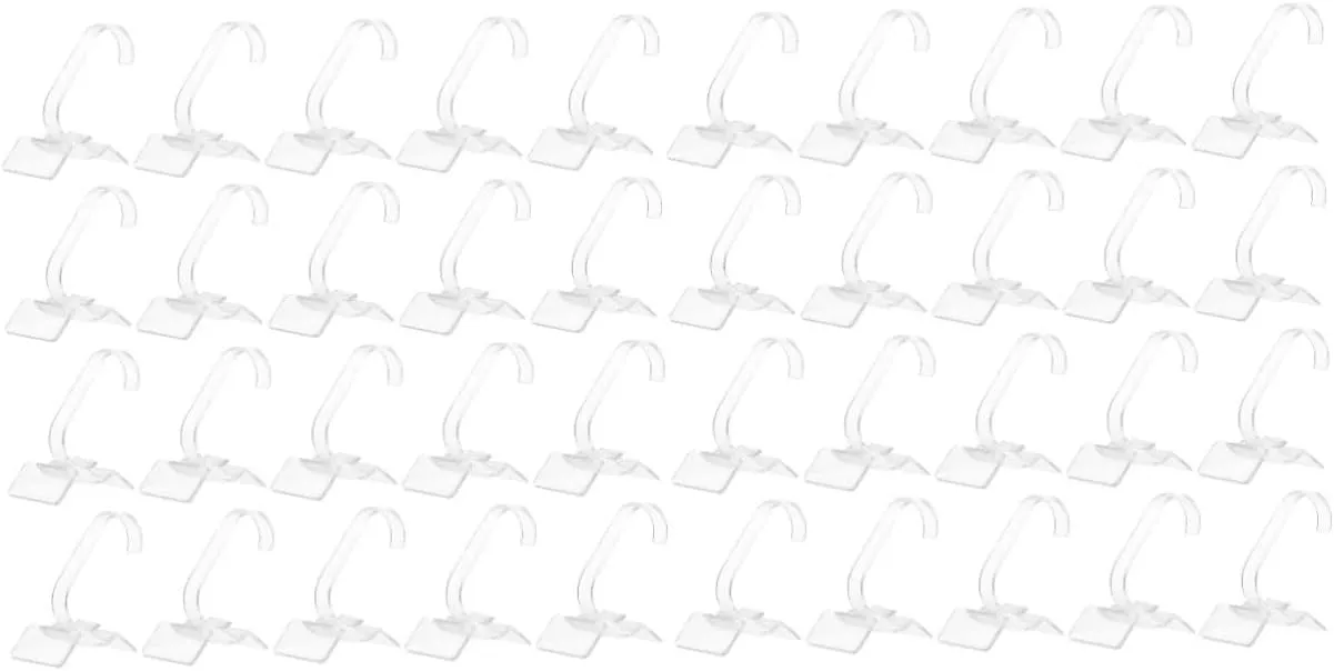 40pcs Transparent Watch Holder Display Stand Multi-function Bracelet Rack for Tabletop for Home Shop and Trade Show Use for Organizing Watches and Accessories