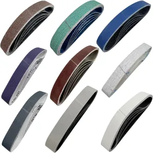 45 Pcs 3/4" x 12" Replacement Sanding Belt Kit for Work Sharp Knife & Tool Sharpener Ken Onion Edition (WSKTS-KO), 80/120/240/400/600/800/1000/2500/5000 Grits