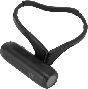 4K 42MP Head Mounted Video Camera, Head Mounted Camcorder with 120° Wide Angle for Sports