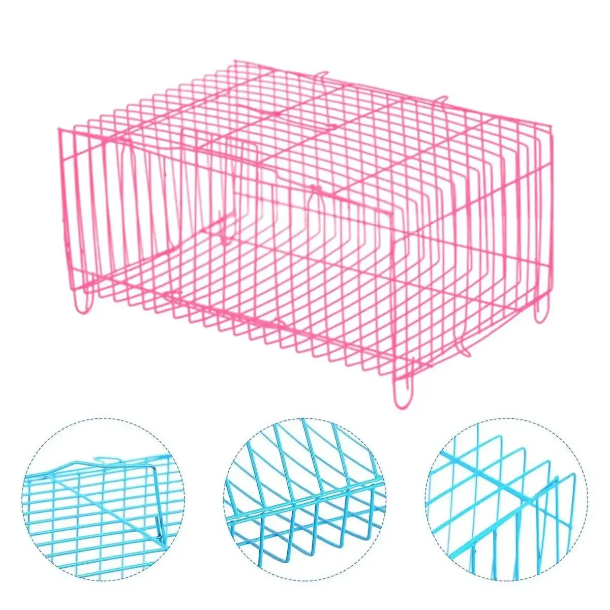 4PCS Pet Transport Cage Set Durable & Lightweight for Small Pets