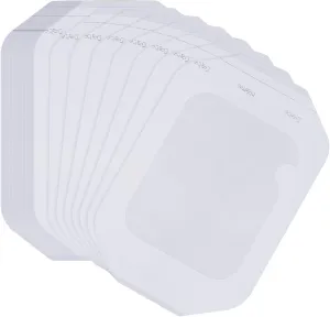 50 Pieces Transparent Film Dressing Essentials Picture Frame Style with Label Waterproof Wound Bandage Shower Waterproof Patch Adhesive Patches Shower Aftercare Bandage (4 x 4.75 Inch)