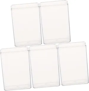 5pcs Display Cases Figures Transparent Storage Boxes for Dolls and Collectibles Versatile Handicrafts Organizer Simple and Stylish Home