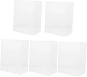 5pcs Stackable Mini Display Case for Action Figures Dustproof Storage Box Door for Collectibles Showcase