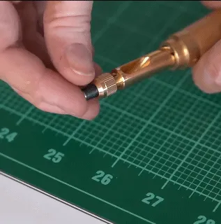 6 In 1 Leather Drilling Tool Automatic Belt Punch 1.5-4MM Watch Craft Perforation Sewing Leather Tool Punch