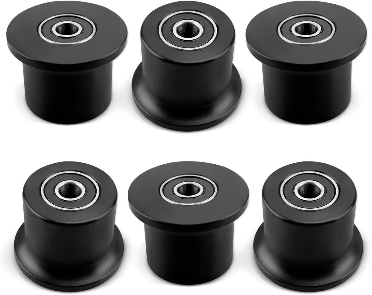 6 Rolling Seat Trolley Wheels, Sliding Seat Bracket Roller, Fit for Pr1000, Elite, Bowflex Home Gym Blaze, Schwinn Comp, Classic, Motivator2, Sport, Conquest, Ultimate2