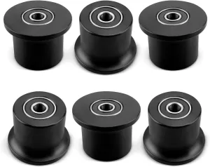 6 Rolling Seat Trolley Wheels, Sliding Seat Bracket Roller, Fit for Pr1000, Elite, Bowflex Home Gym Blaze, Schwinn Comp, Classic, Motivator2, Sport, Conquest, Ultimate2