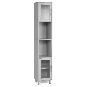 71 Inch Tall Tower Bathroom Storage Cabinet and Organizer Display Shelves for Be