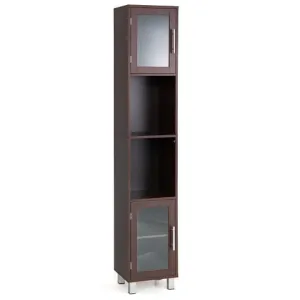 71 Inch Tall Tower Bathroom Storage Cabinet and Organizer Display Shelves for Be