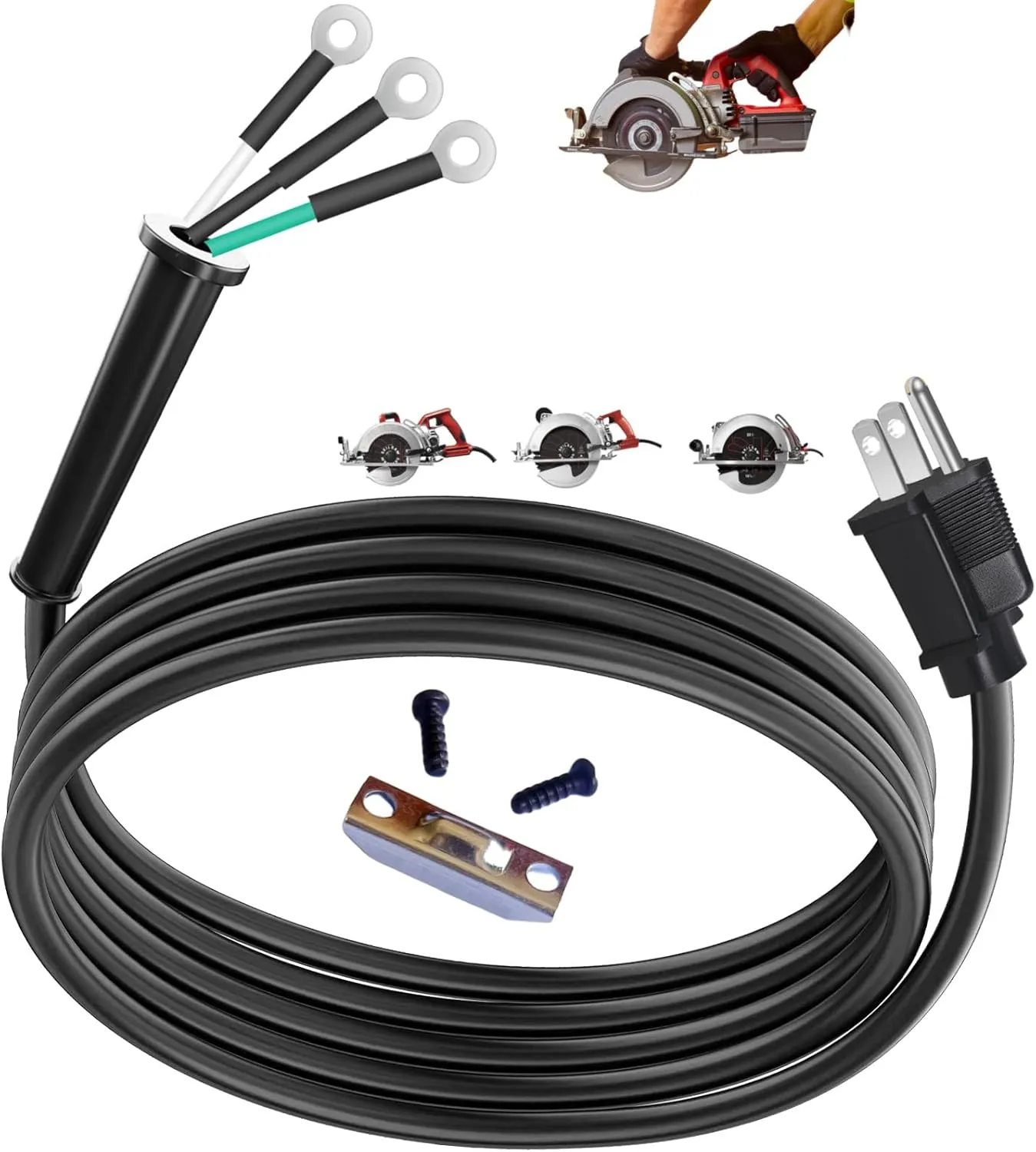 95104L circular saw replacement parts, compatible with SKILSAW worm saw SPT77WM SPT78W circular saw power cord parts, suitable for SKIL saw heavy-duty power cord electric tool replacement parts