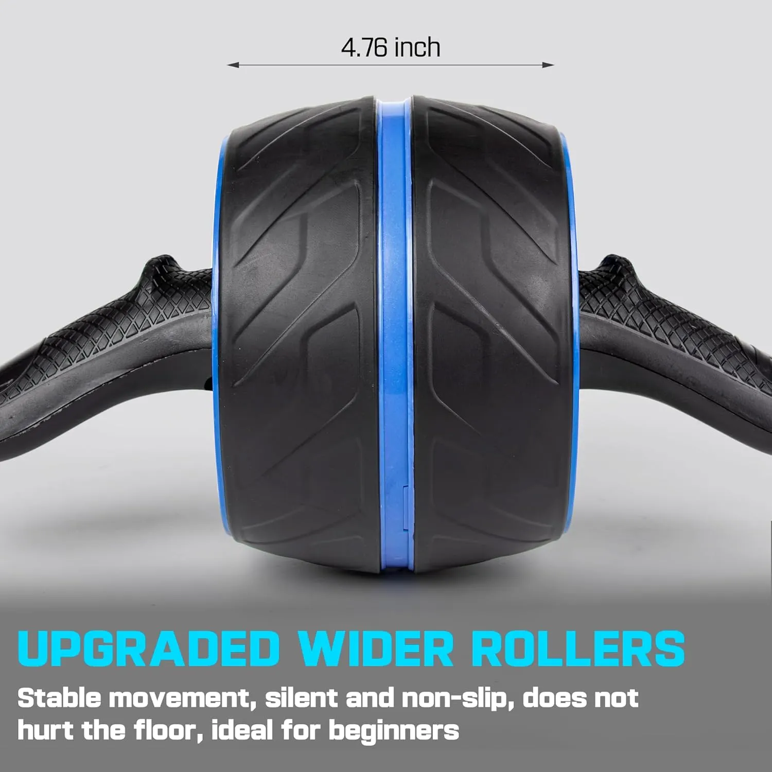 Ab Roller Wheel with Knee Pad Mat,Automatic Rebound Abdominal Wheel Abs Workout Equipment,Home Gym Equipment,No Noise Ab Wheel for Men&Women Abdominal