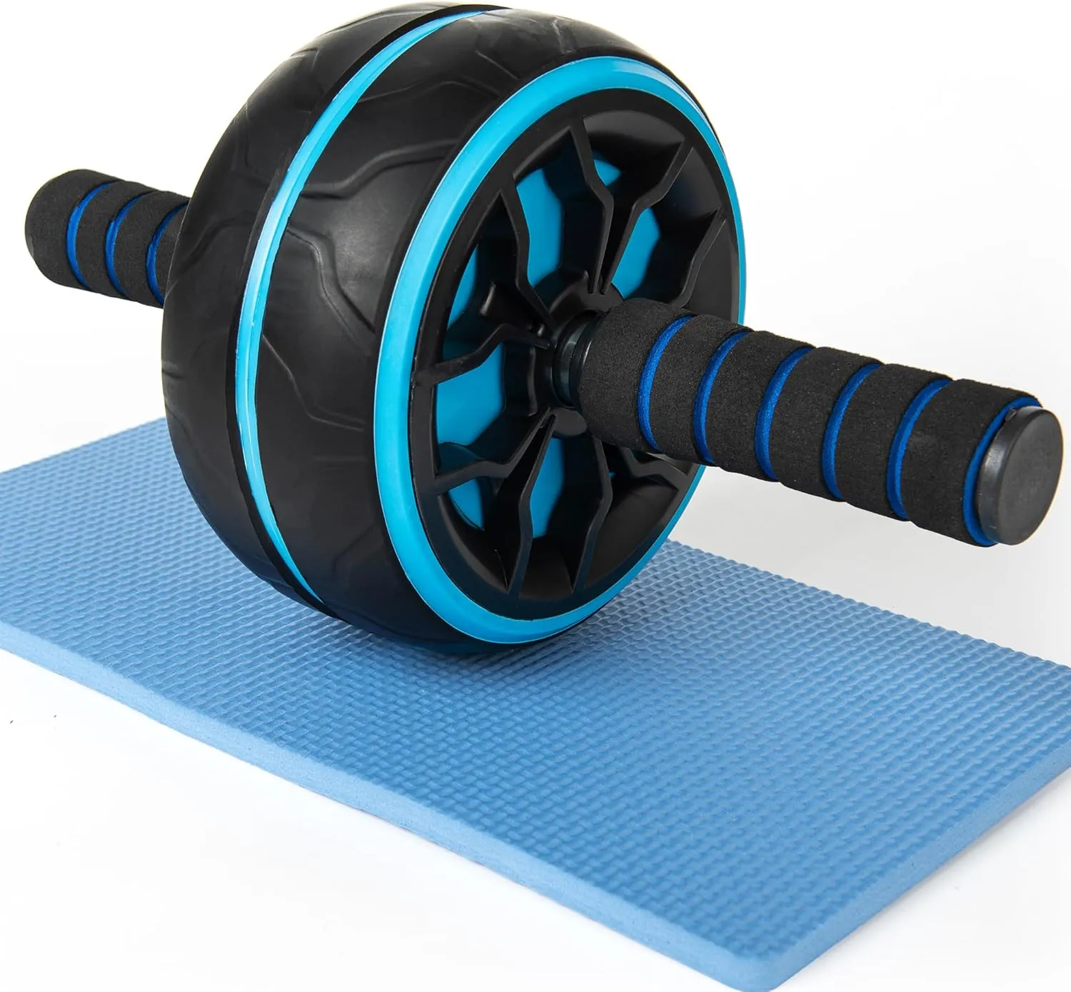 Ab Roller Wheel,Ab Workout Equipment,Home Gym Equipment for Abdominal & Core Strength Training,Wider Ab Machine with Knee Pad Accessories,No Noise Ab Wheel for Men & Women Abdominal