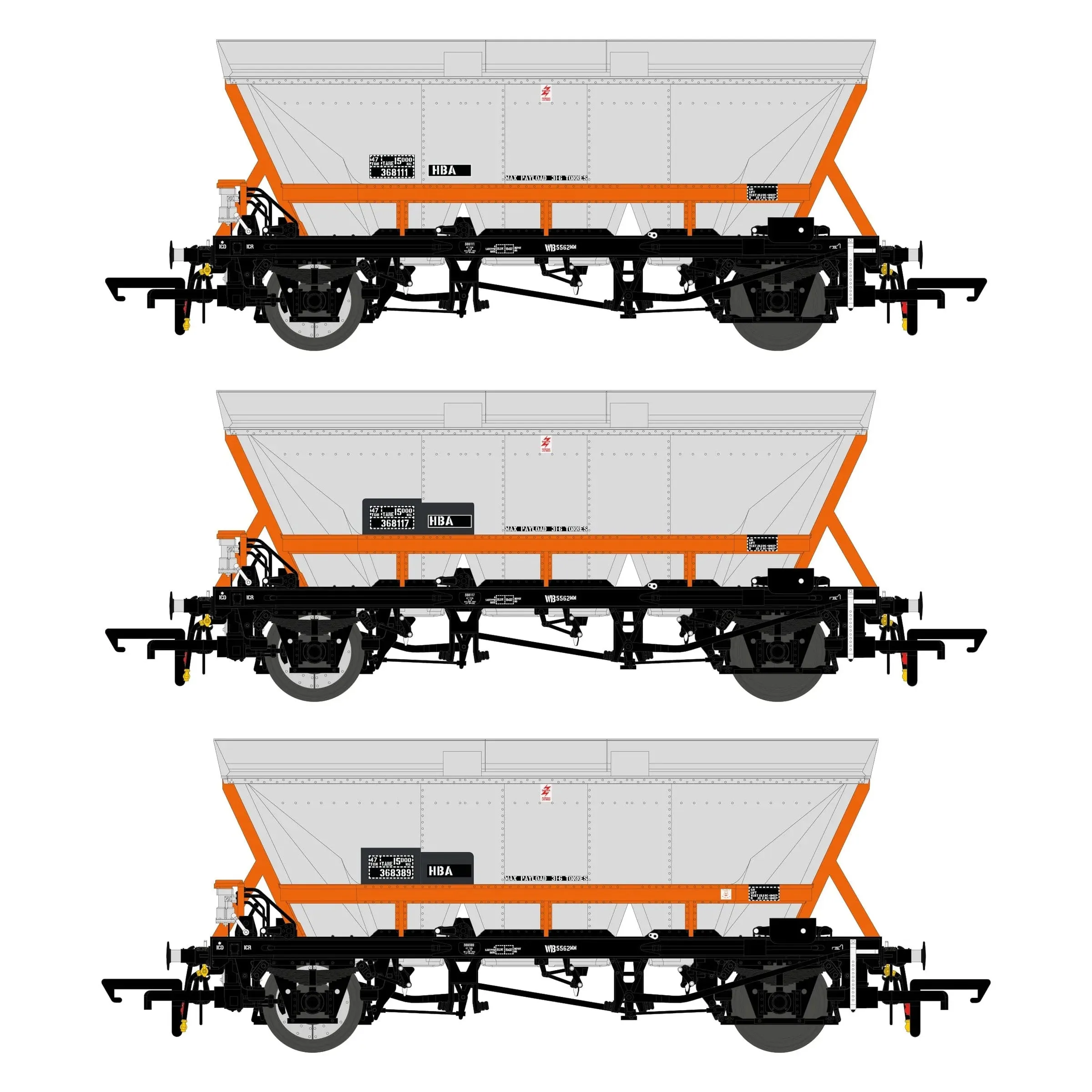Accurascale HBA-LH1 - Railfreight Red - Pack 1